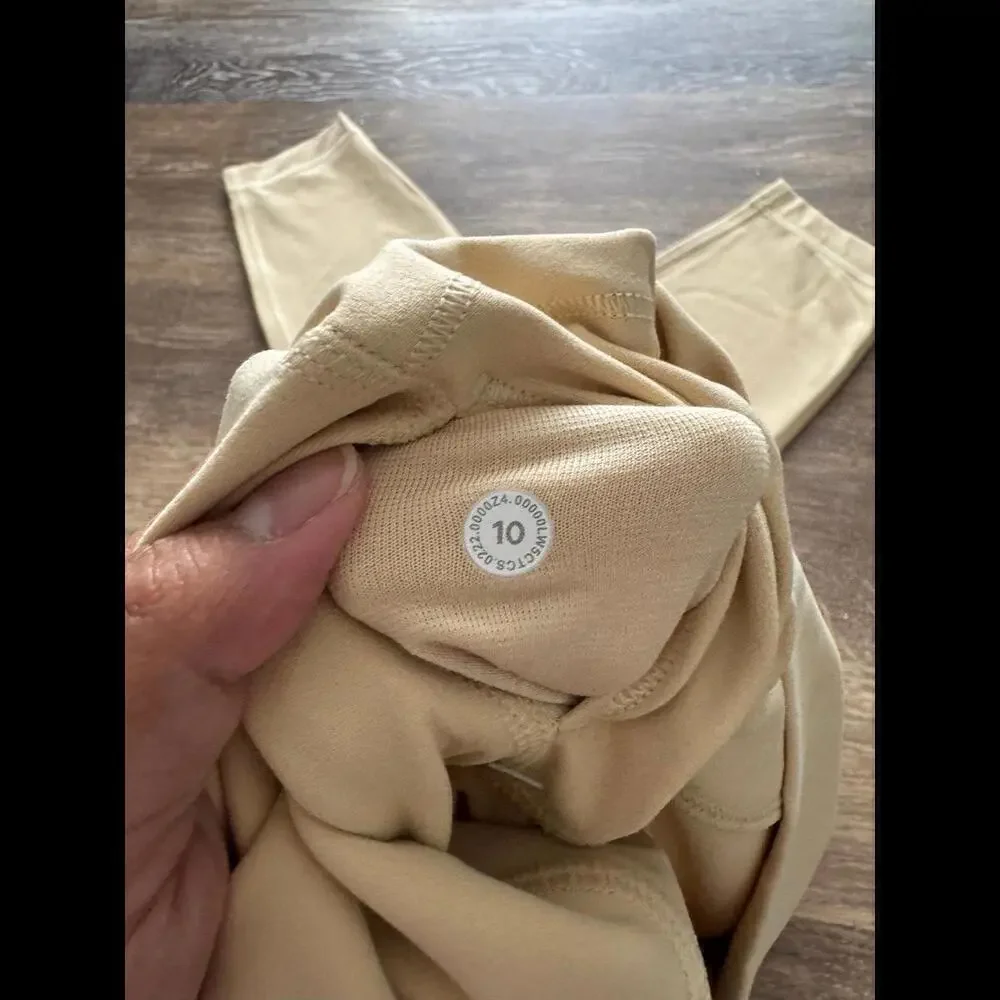 Lululemon Align High Rise 25” Prosecco, Double Lined Size 10 NWT